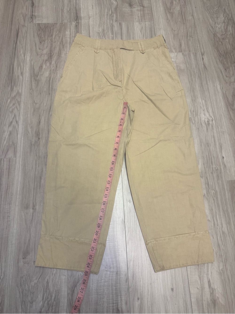 Anthropologie High-Cuff Tan Chino Pants - Picture 6 of 8